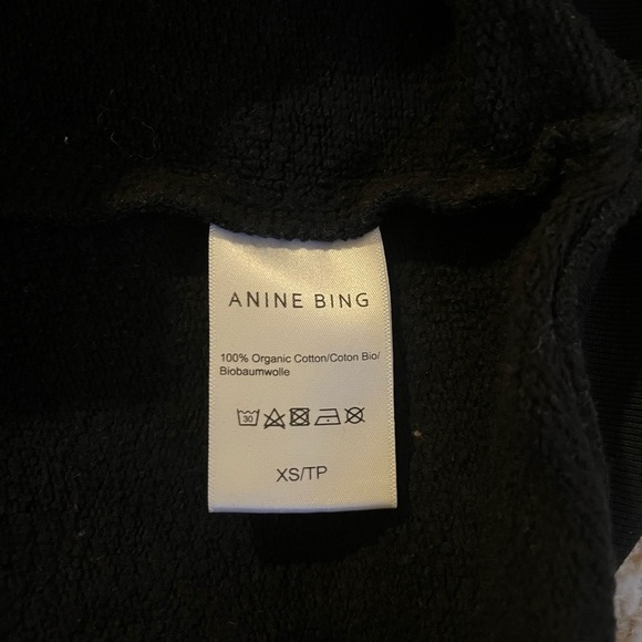 Anine Bing Black Kenny Sweatshirt World Tour size XS - Picture 6 of 6